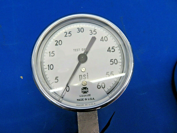 US Gauge 60 PSI Test Gauge w/ Robinair Fittings (0820-564)