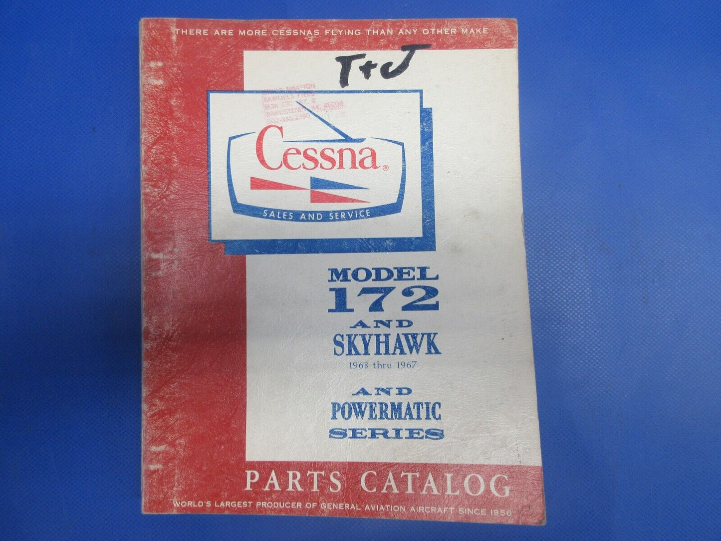 Cessna 172 1963 - 1967 172 Parts Catalog (0124-1348)