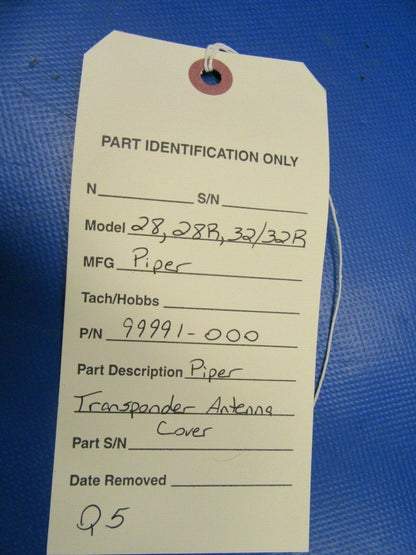 Piper PA28, 32 Transponder Antenna Cover P/N 99991-000 NOS (0419-420)