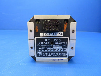 King KI 205 VOR / LOC Indicator P/N 066-3039-00 (1122-388)