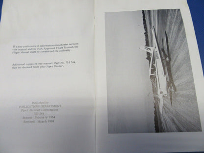 Piper PA-28 and PA-24 Original Owner's Handbook Lot Set of 4 (0124-30)