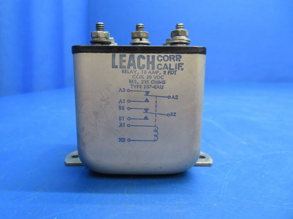 Piper Aerostar 602P Leach Relay 10 Amp, 28 Volts P/N 237-EAU (0123-759)
