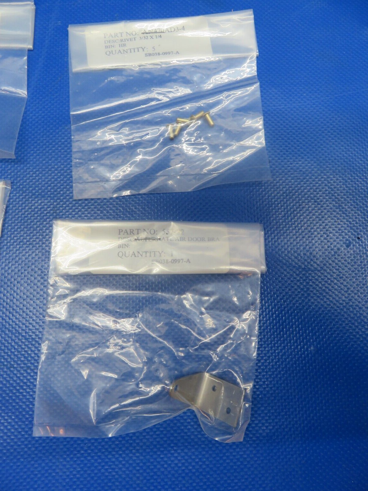 Cessna Service Bulletin Carb Heat Filter Bypass Door Kit P/N SB038-A (0124-1007)
