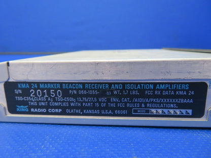 King Marker Beacon Receiver & Isolation Amplifiers P/N 066-1055-03 (0621-964)