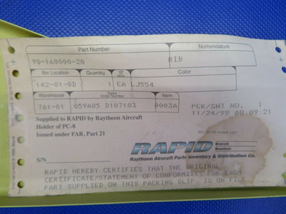 Beech King Air 90 Series Rib AFT Flap INBD 96-160000-20 NOS (1220-36)