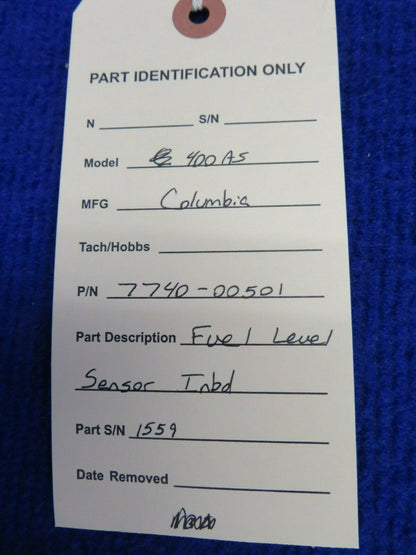 Columbia 400AS Fuel Level Sensor RH INBD P/N 7740-00501 (0422-396)