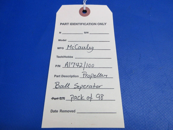 McCauley Threaded Propeller Ball Separator Pack of 98 P/N A1742/100 (0523-394)