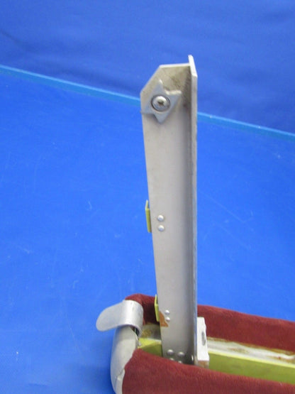 Beech Baron 95-B55 Arm Rest Gray Leather & Maroon Cloth (0418-07)