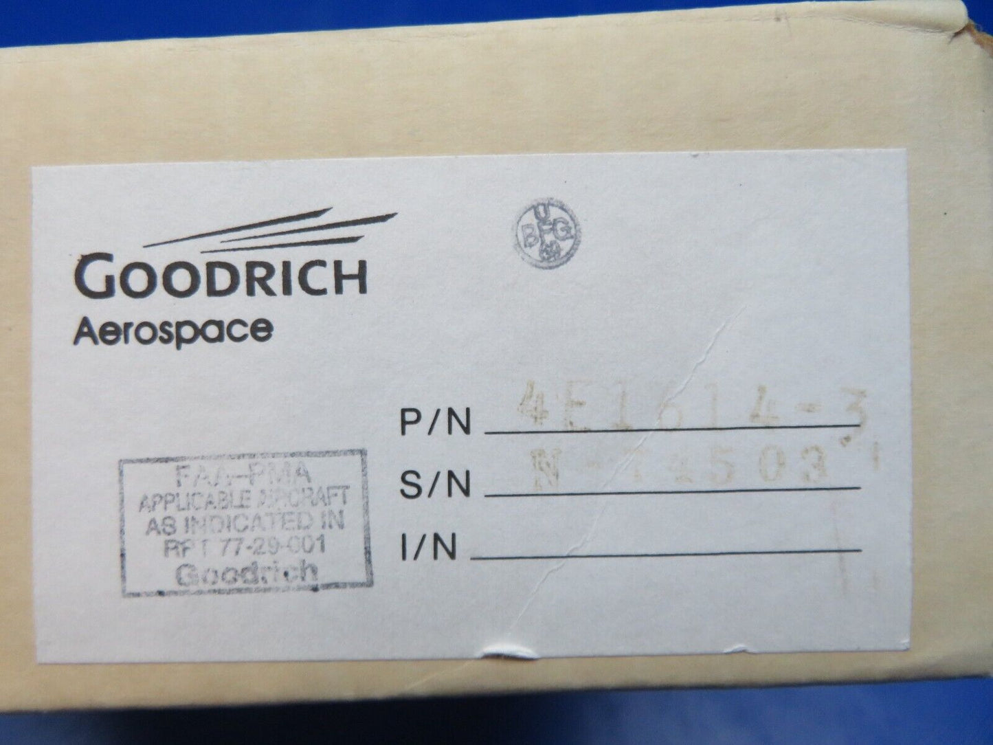 Goodrich Aerospace De-Ice Ring P/N 4E1614-3 NOS (0224-168)