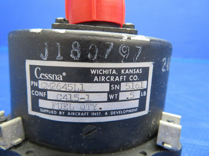 Aircraft & Development C415-1 Fuel Quantity Indicator P/N CM2645L1 (0620-756)
