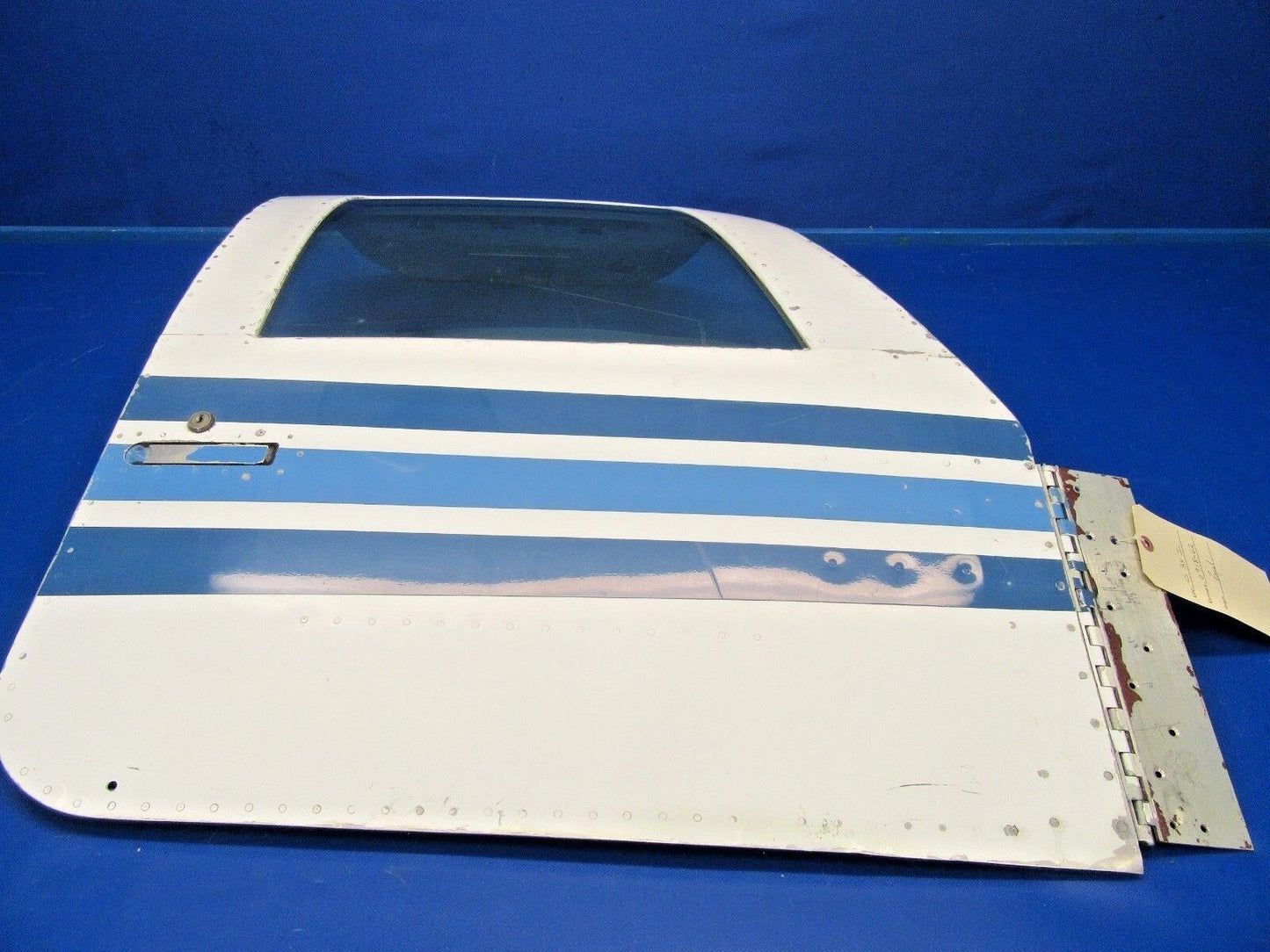 Mooney M20J 201 Cabin Door RH Green Tint w/ Latch & Hinge P/N 340124 (0918-62)