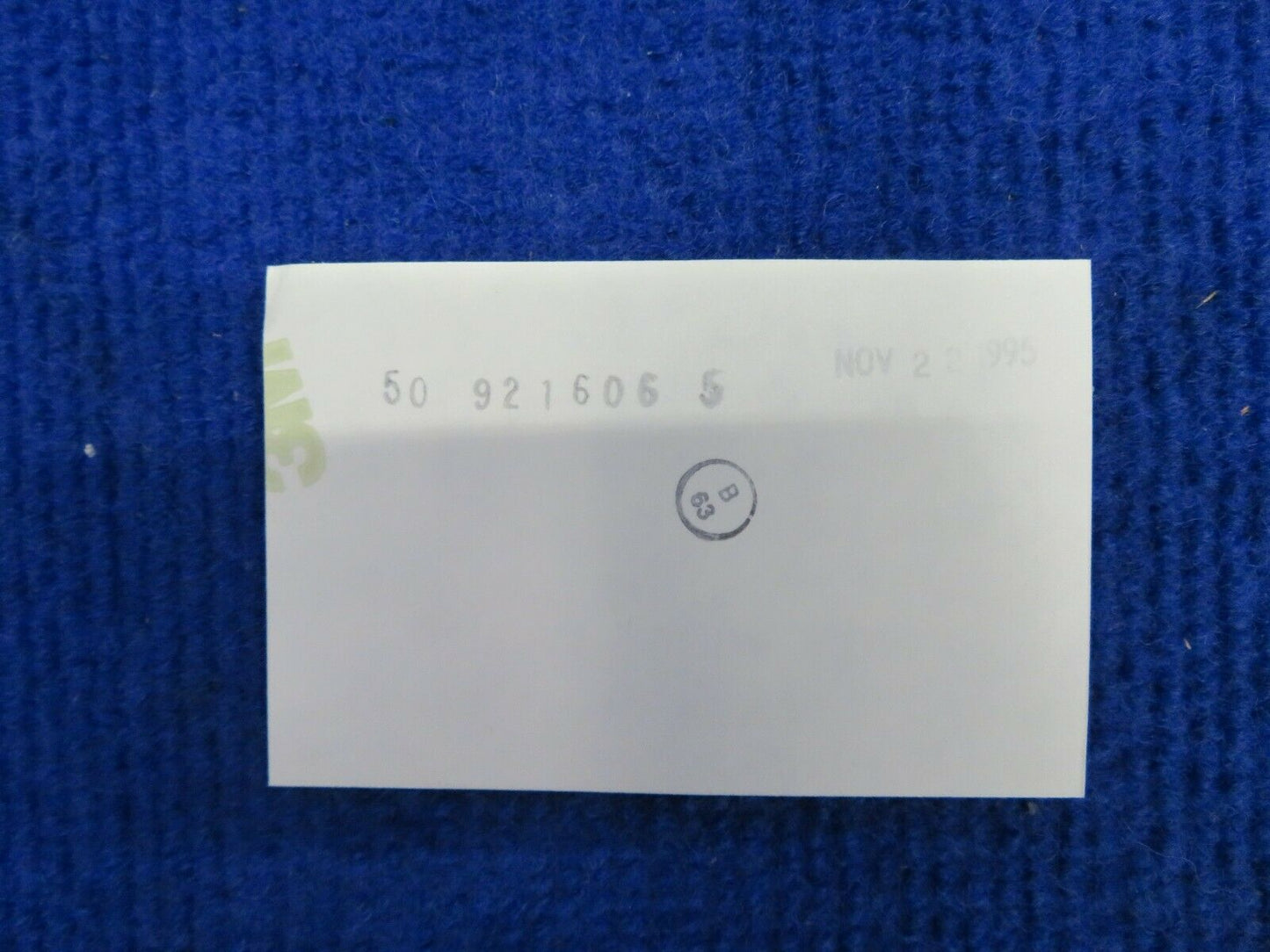 Beech Placard P/N 50-921606-5 NOS (0522-648)