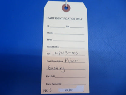 Piper Bushing P/N 14843-106 NOS (0922-834)