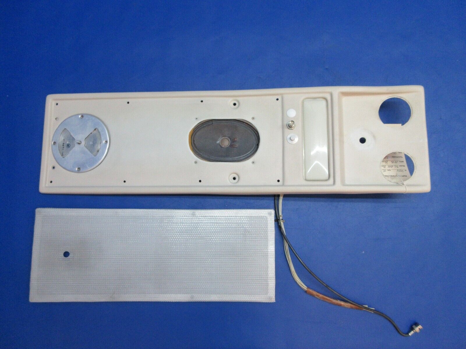 Beech 95-B55 Baron Overhead Console Escutcheon Assy P/N 96-550015-9 (0623-703)