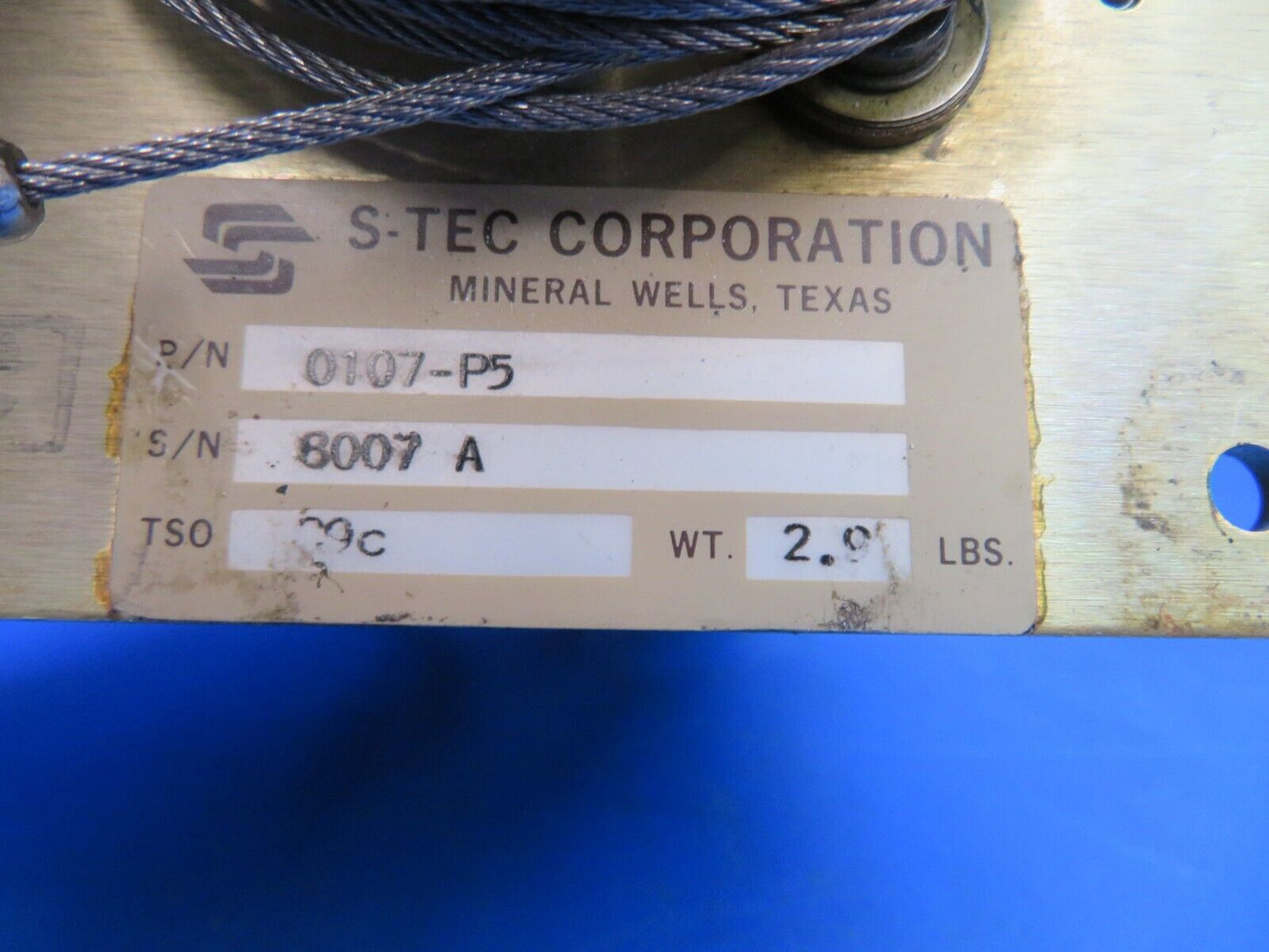 14 Volt Cessna 177RG S-TEC Pitch Servo P/N 0107-P5 (0123-725)