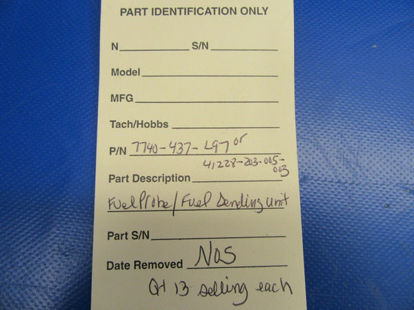 Rochester Fuel Sending Unit 7740-437-L97, 41228-203-005-003 NOS (0519-34)