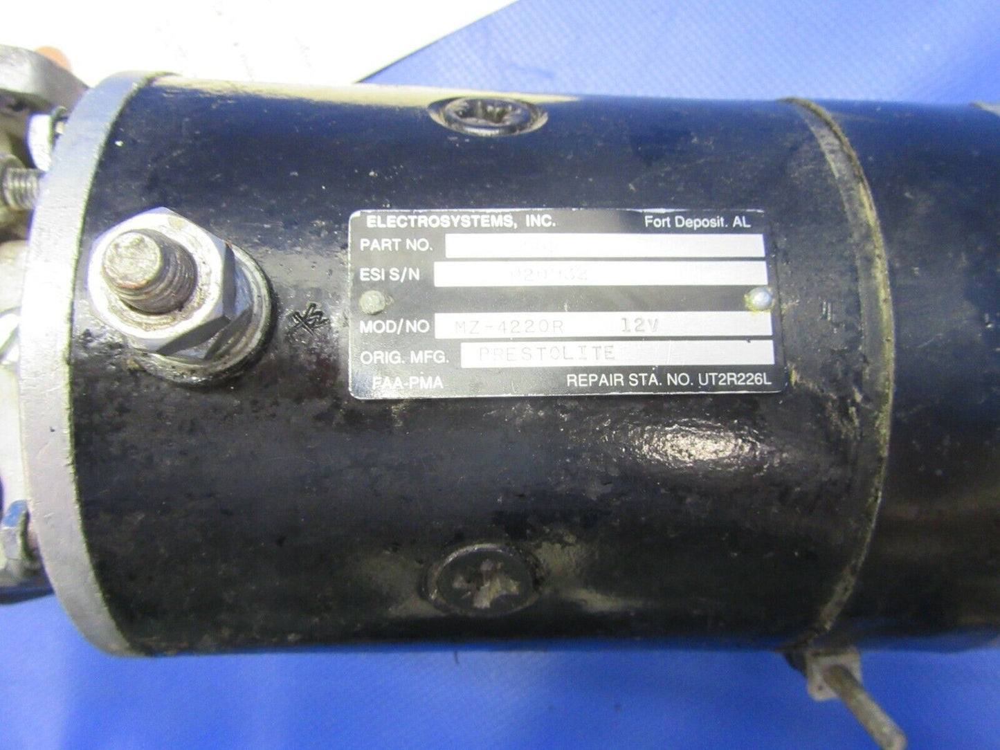 Prestolite MZ-4220R MZ-4220 Starter 12 Volt P/N 00502 Beech B19 Sport (0421-402)