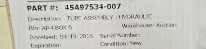 Beech 400 Hydraulic Tube Assy 45A97534-007 (0519-01)