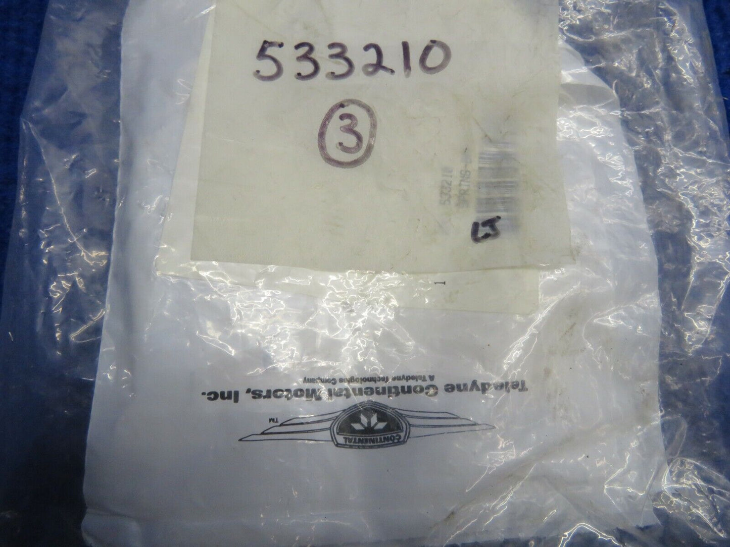 Continental Baffle Spring NOS LOT OF 3 P/N 533210 (0222-313)