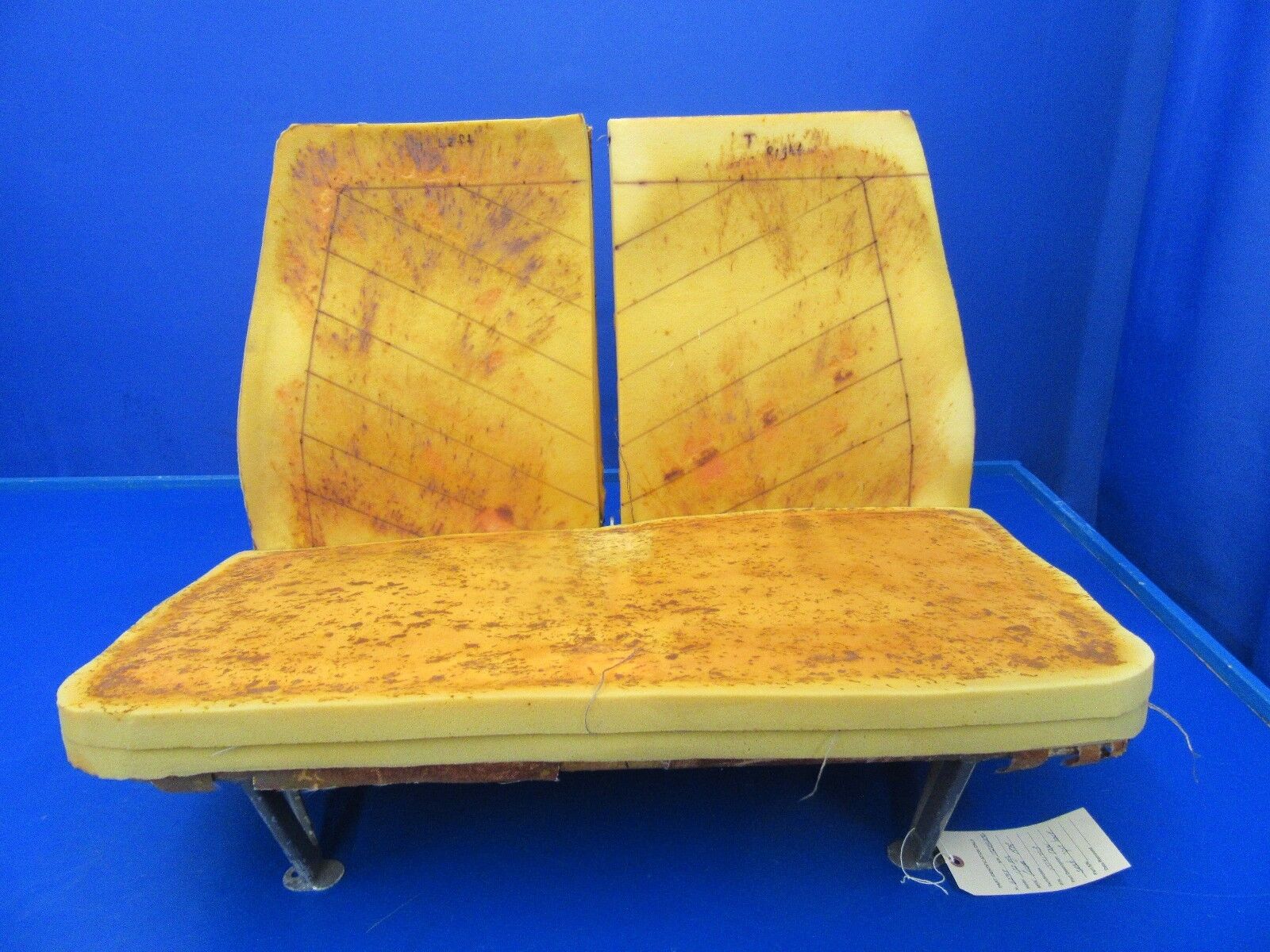 1979 Cessna 172RG Rear Seat Split Back Infinite Recline P/N 0514170-3 (0618-310)