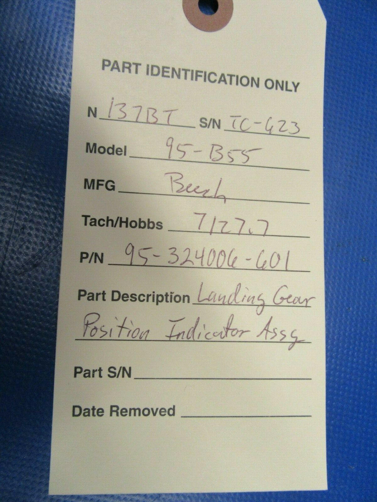 Beech Baron 95-B55 Ldg Gear Position Indicator Assy P/N 95-324006-601 (0220-281)