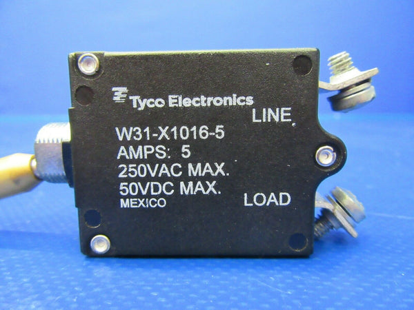 Beech Baron 58P Tyco 5 Amp Circuit Breaker Switch P/N 35-380132-61 (0320-248)