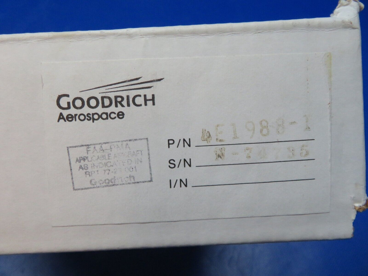 Goodrich Aerospace De-Ice Ring P/N 4E1988-1 NOS (0224-169)