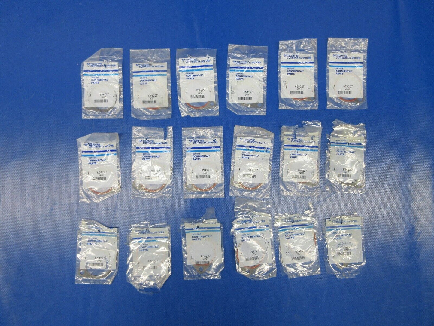 Continental Gasket P/N 654227 LOT OF 18 NOS (1223-669)