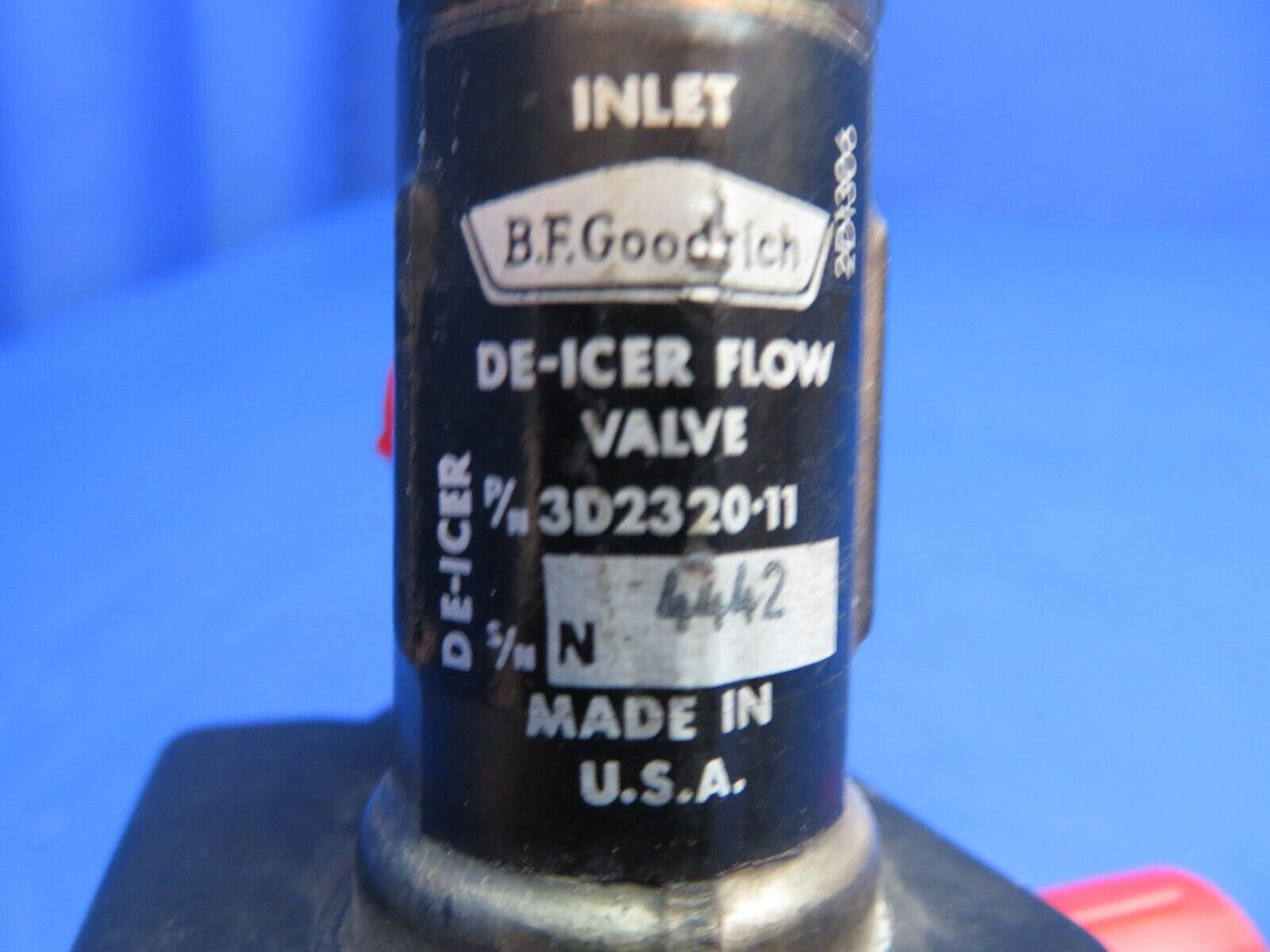 BF Goodrich De-Icer Flow Valve Assy w/ Solenoid 28V P/N 3D2320-11 (0223-529)