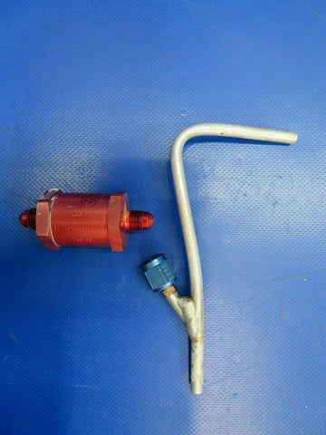 Beech Baron B55 Duke's Astronautic's Check Valve & Tube 366-00 (0320-51)