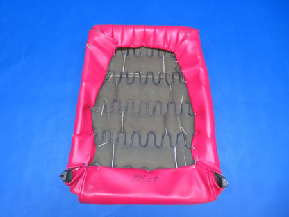 Cessna 120 Seat Assy Red Vinyl P/N 0413185, 0413185-1, 0411736 (0423-40)