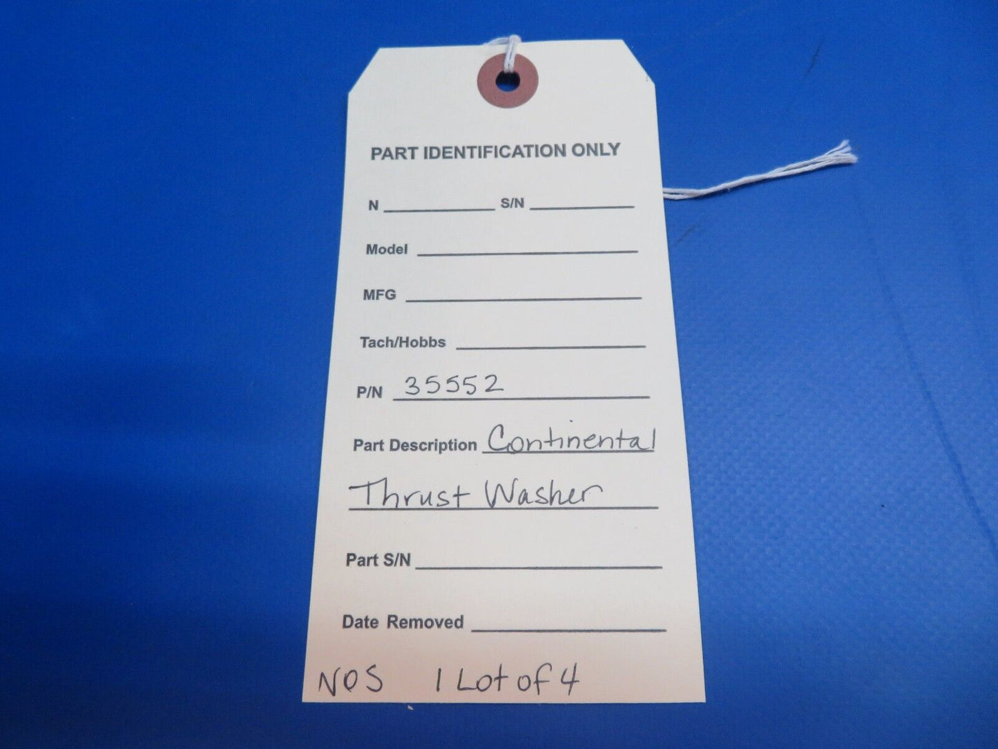 Continental Thrust Washer P/N 35552 LOT OF 4 NOS (1022-719)