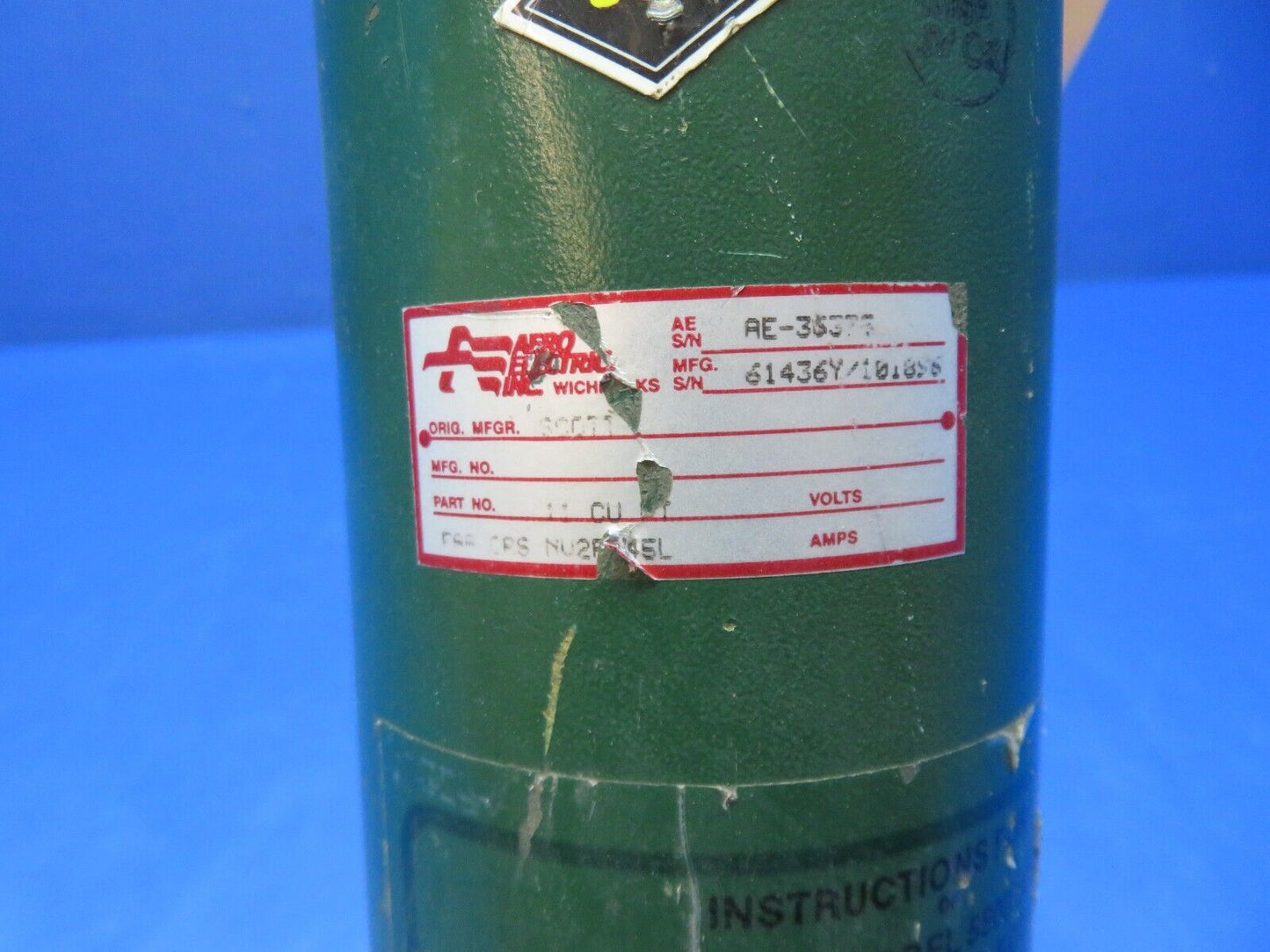 Scott Oxygen Regulator & Cylinder Assy 11 cu. ft. P/N 5500M6W-FF23AP (0224-224)