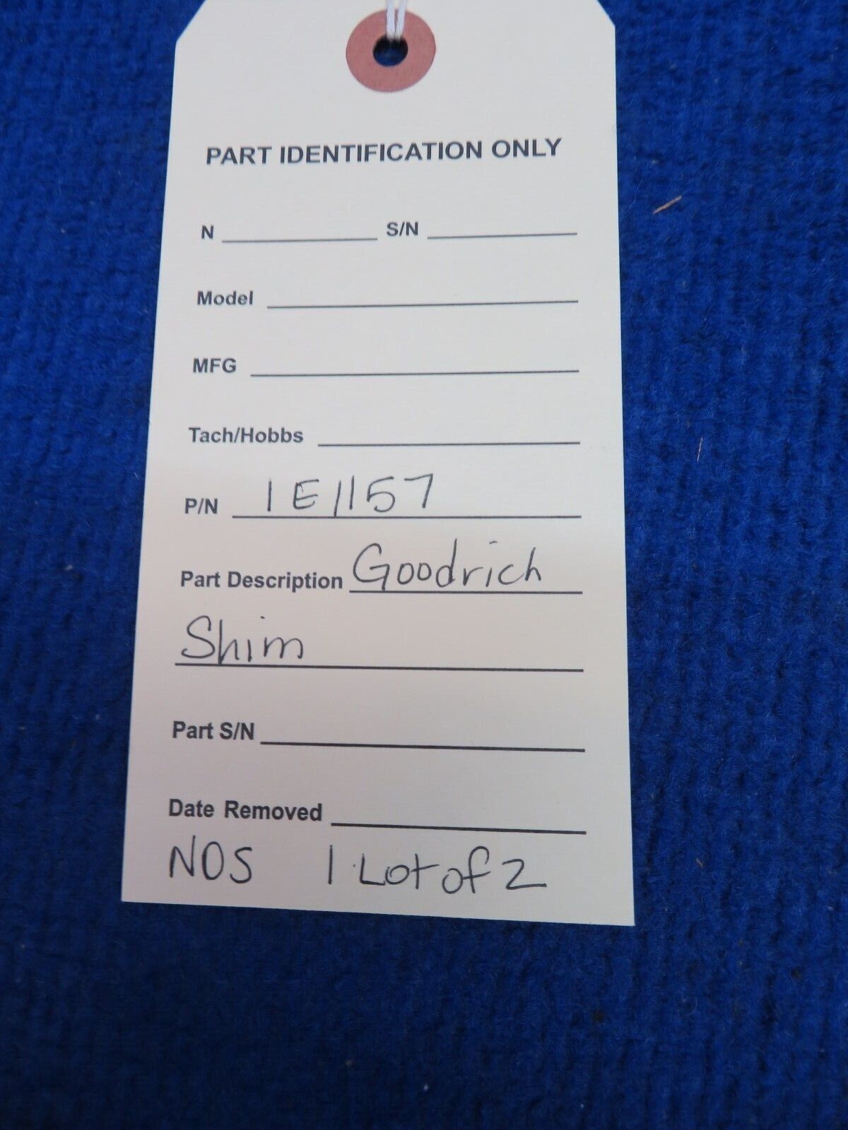 Goodrich Shim P/N 1E1157 LOT OF 2 NOS (0622-355)