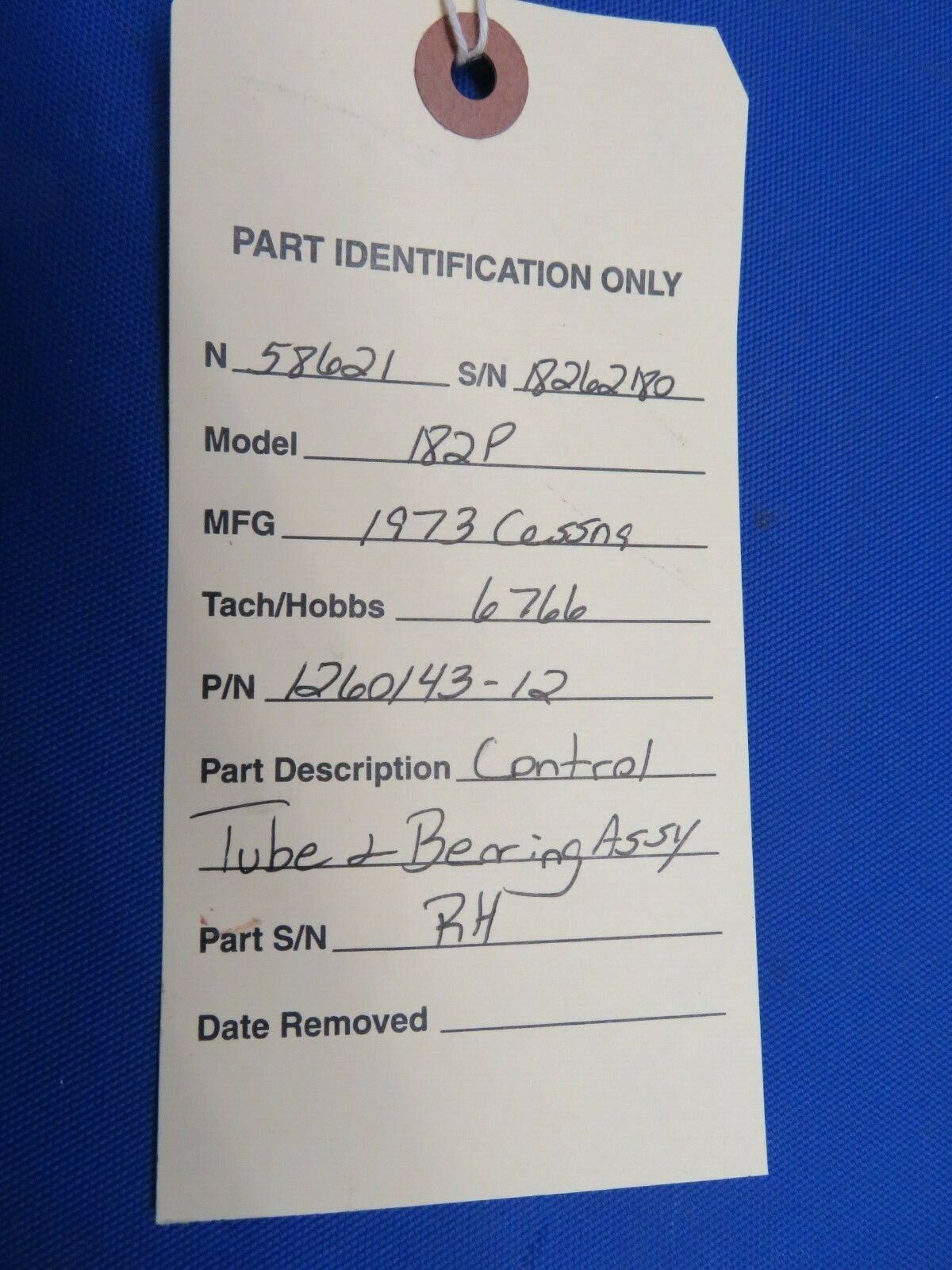 Cessna 182P Control Tube & Bearing Assembly RH P/N 1260143-12 (0920-155)