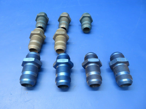 Bulkhead Fitting P/N AN832-16D LOT OF 9 (1222-314)