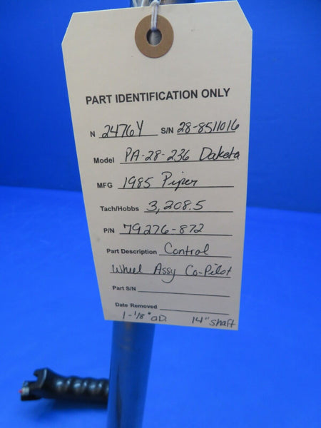 Piper PA-28-236 Co-Pilot Control Wheel Assy P/N 79276-872 (0723-317)