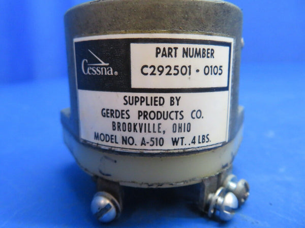 Cessna 172 Gerdes Ignition Switch with Key P/N C292501-0105 (0123-584)