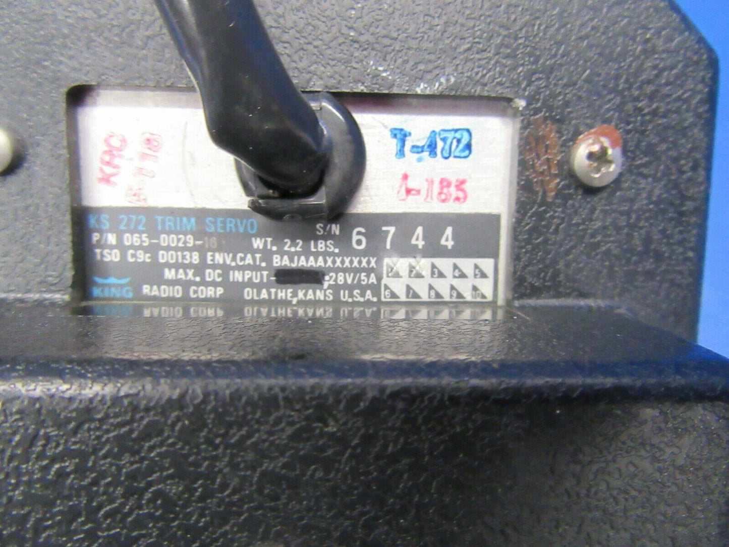 King KS 272 Trim Servo P/N 065-0029-16 (0219-269)