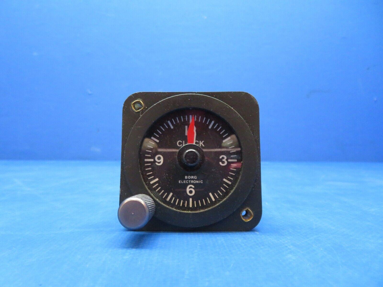 Cessna 172 / 172H Borg Electronic Clock Assy 12v P/N S1317N1 TESTED (1123-323)