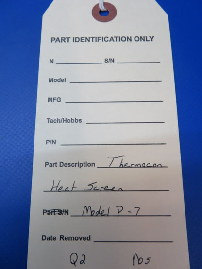 Thermacon P-7 Heat Screen NOS (1022-438)