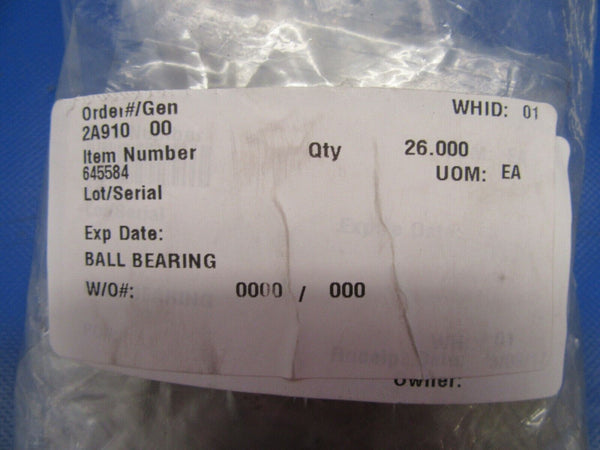 Bombardier Lear Bearing P/N 645584 NOS (0519-118)