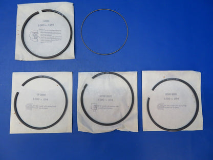 Continental Piston Ring Set P/N 639567A10 STD NOS (1222-364)
