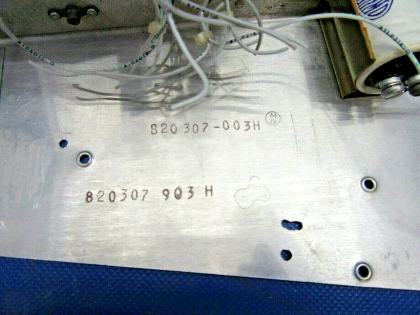 Mooney M20K Bracket w/ Sangamo Capacitor & RCA Transistor 820307-903 (0721-556)