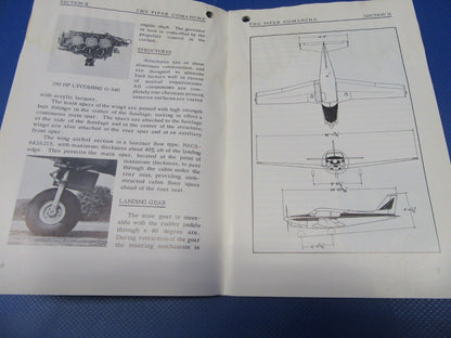 Piper PA-28 and PA-24 Original Owner's Handbook Lot Set of 4 (0124-30)