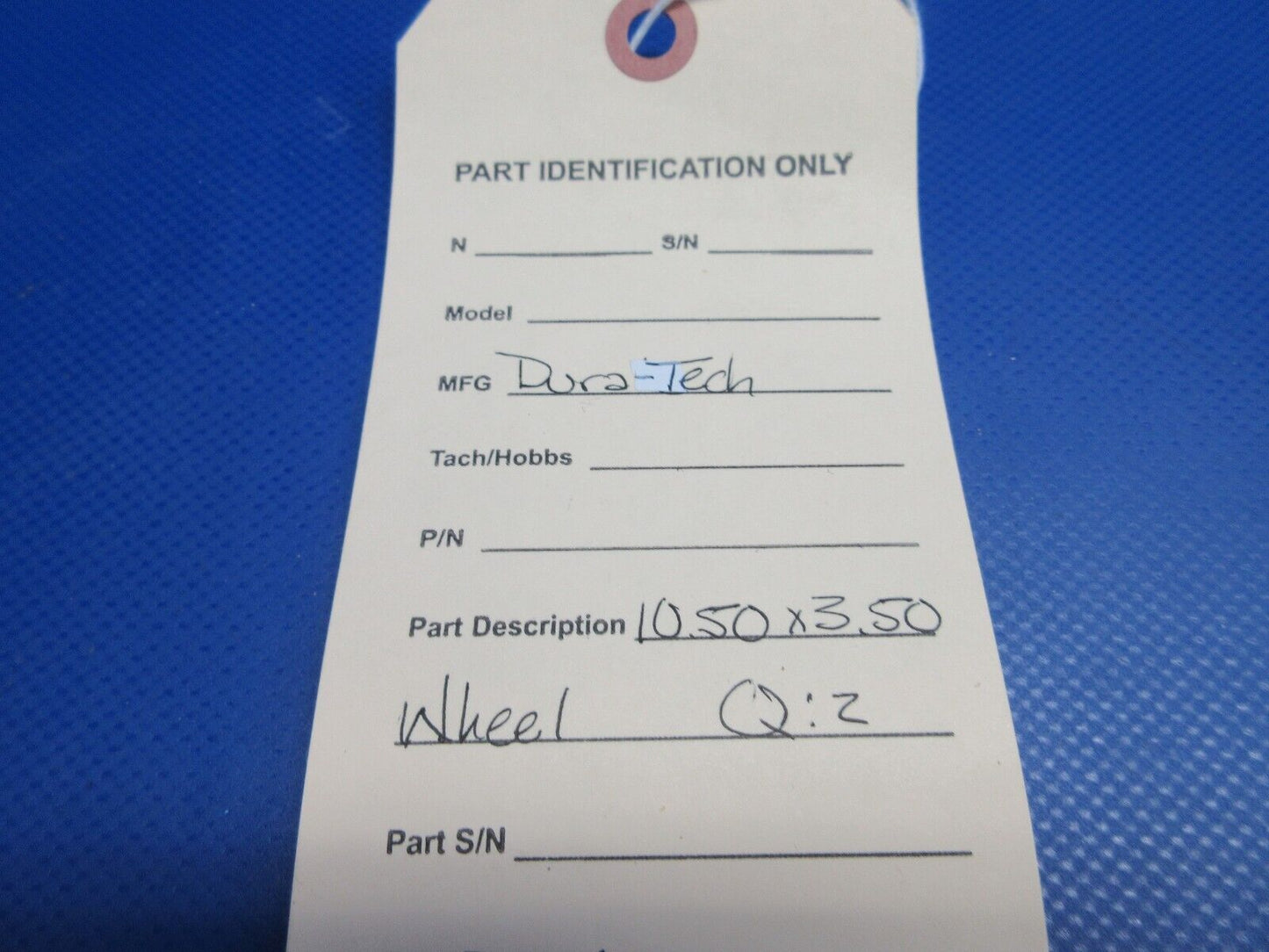 Ultralight Airplane Dura-Tech 10.50 x 3.50 Wheel (0224-1355)