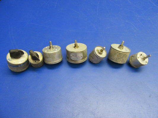 Rheostat Assorted Amps LOT OF 7 P/N AN3155, AN3155-25-50, AN3155-50-50 (0821-494