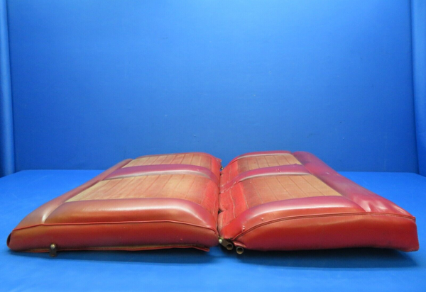 Piper PA-28R-180 Rear Seat Assy Red Vinyl P/N 65700-06 (1123-399)