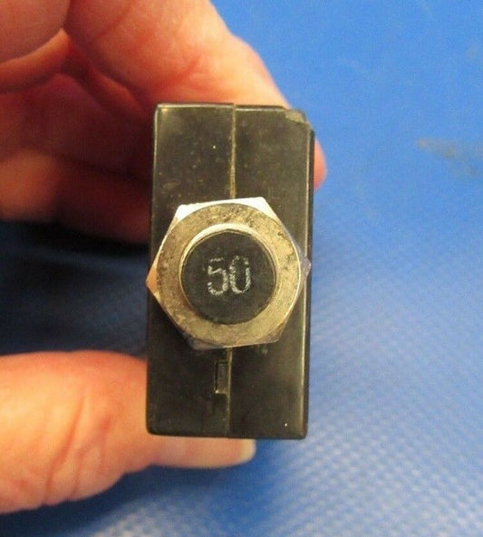 Beech Baron 95-B55 50 Amp Circuit Breaker W23-X1A1G-50 (1118-39)