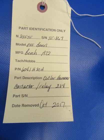 Beech Cutler Hammer Relay 100A 28V P/N 6041H80A (1117-06)